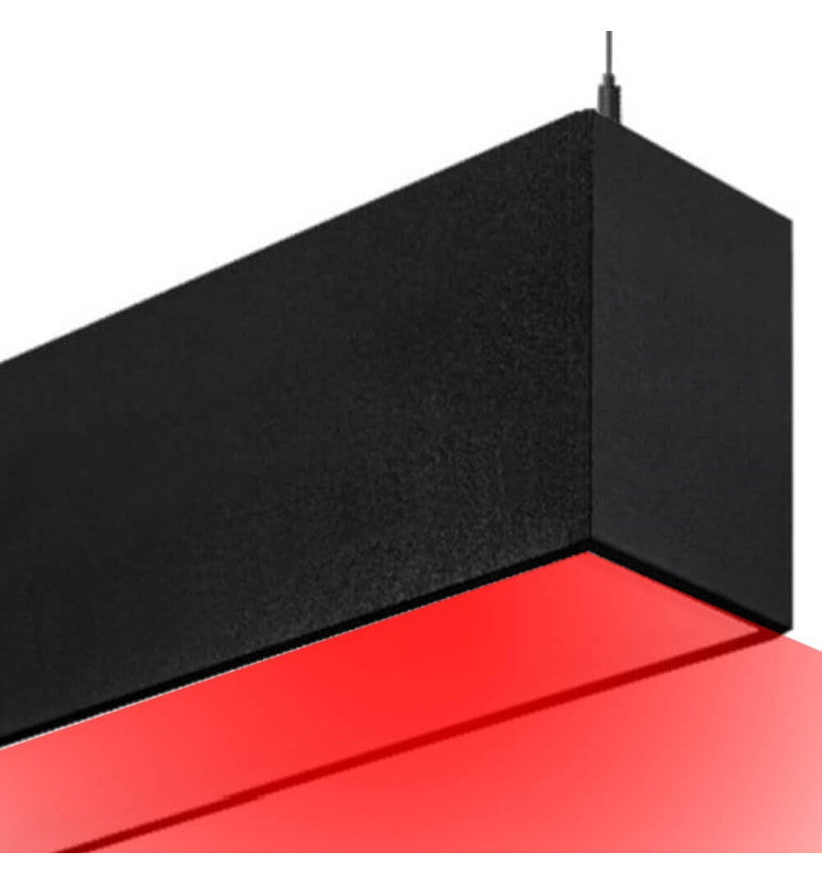 RGB LED linjär pendellampa - MUNICH SVART