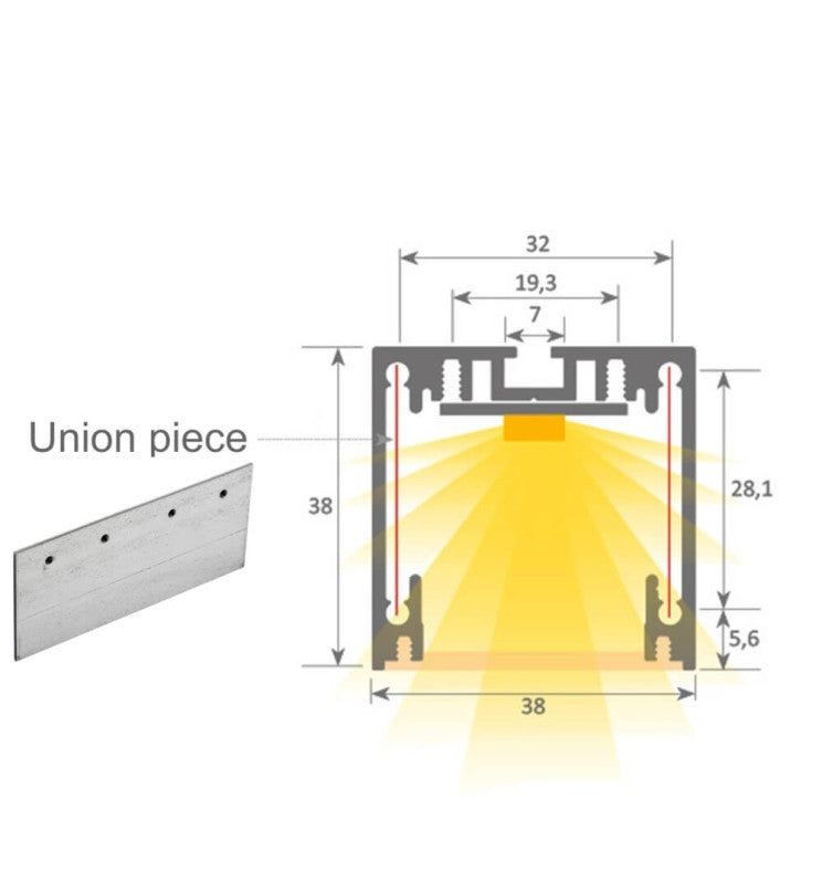 Dimbar linjär pendellampa - MINI MUNICH VIT