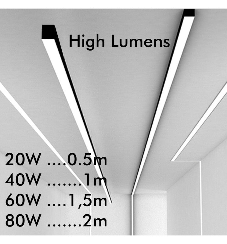 Regleta Lineal LED - MUNICH NEGRO