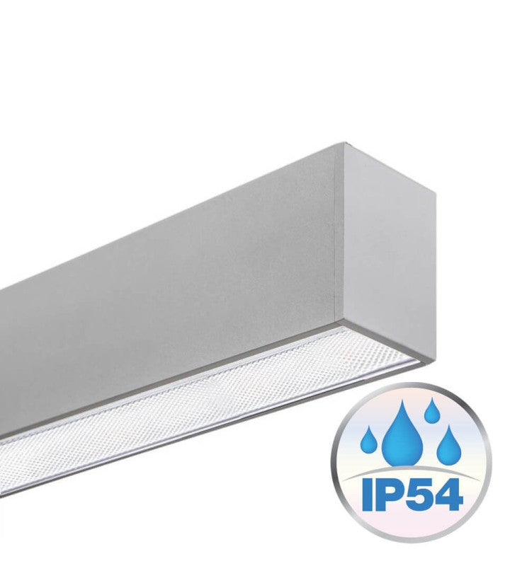 Dimbar LED Linjär Taklampa - MINI MUNICH SILVER