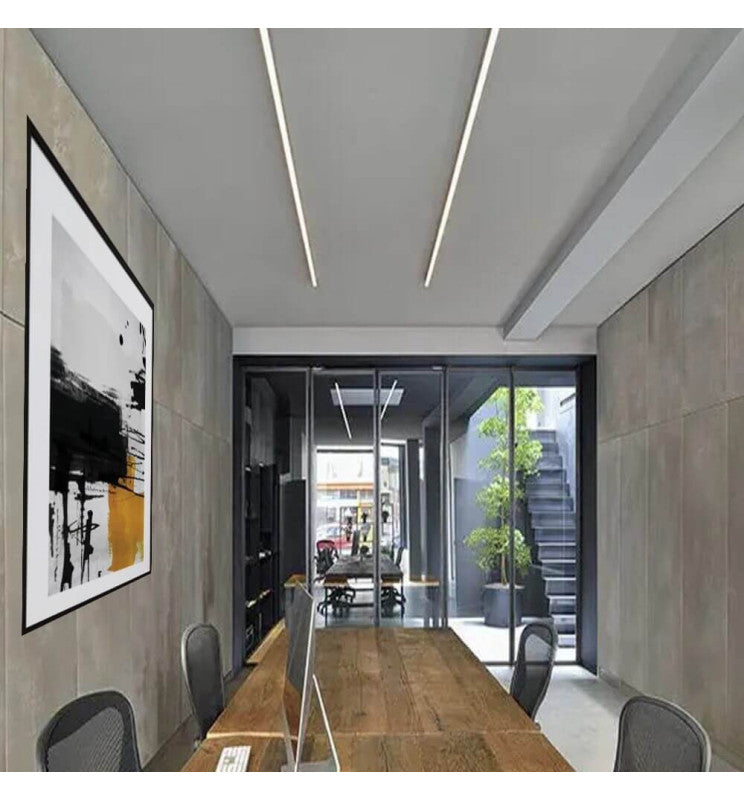Dimbar LED Linjär Taklampa - MINI MUNICH SILVER
