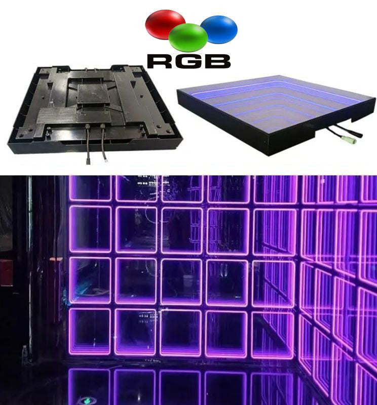 Vägg NeonWall Effekt - 3D InfinityLED DEEP - RGB - 1 m2
