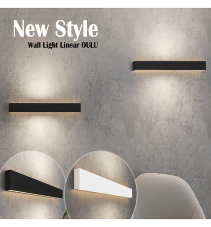 LED linjär vägglampa - OULU VIT