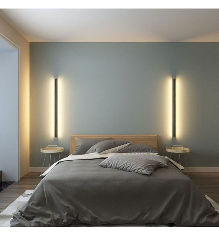 LED linjär vägglampa - OULU SVART