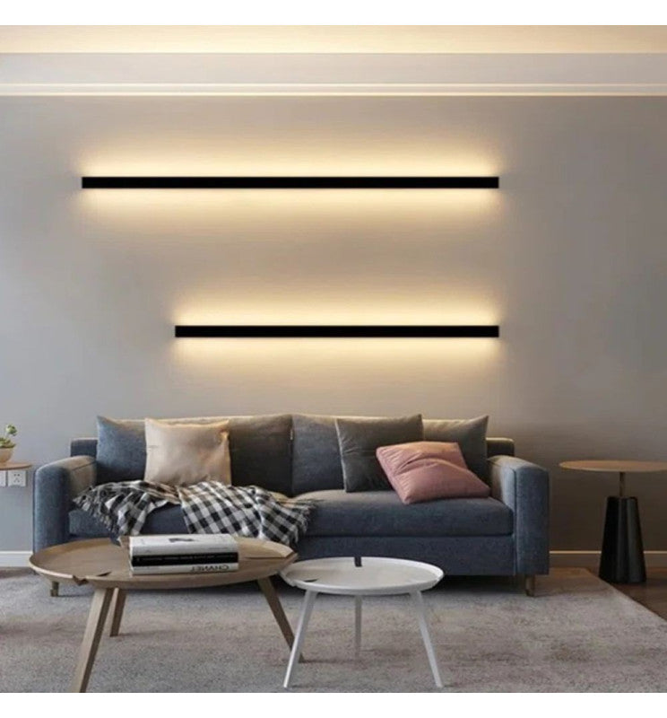 LED linjär vägglampa - OULU SVART