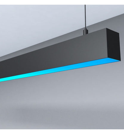 RGB LED linjär pendellampa - MUNICH SVART