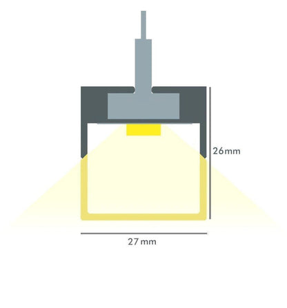 Linjär LED pendellampa - 40W - KIRUNA - Silver