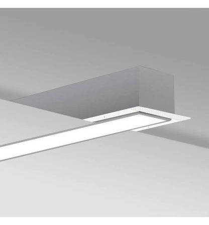 Linjär LED-armatur - Infälld - MOSCU MINI SILVER