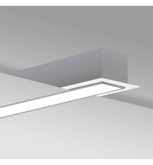Linjär LED-armatur - Infälld - MOSCU MINI SILVER