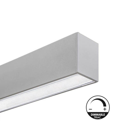 Dimbar LED Linjär Taklampa - MINI MUNICH SILVER