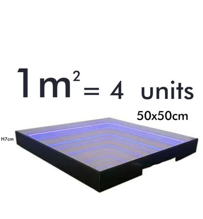 Vägg NeonWall Effekt - 3D InfinityLED DEEP - RGB - 1 m2